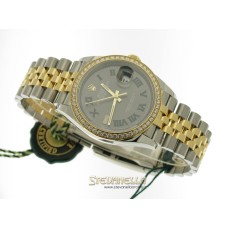 Rolex Datejust 36mm ref. 126283RBR-0021 Jubilee acciaio oro giallo 18kt Wimbledon nuovo